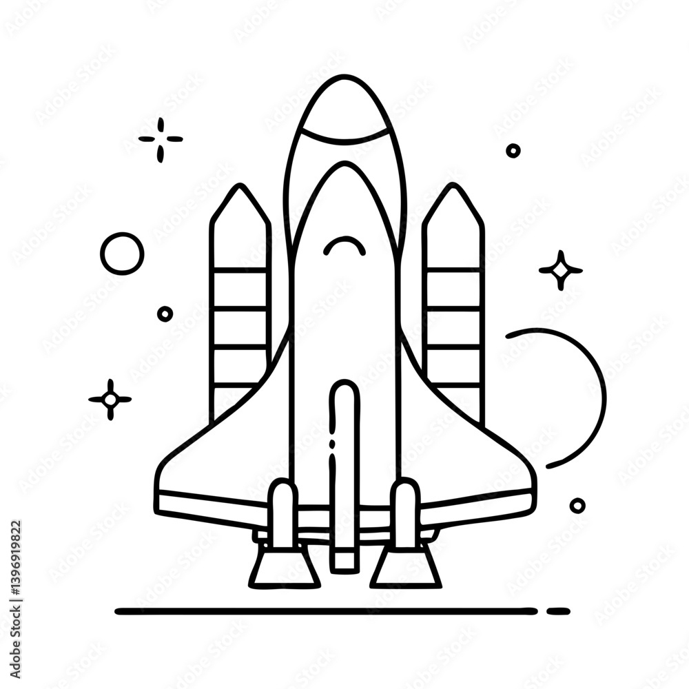 spaceshuttle icon, spaceshuttle line art - simple line art of spaceshuttle, perfect for spaceshuttle logos and icons spaceshuttle icon, spaceshuttle line art - simple line art of spaceshuttle, perfect for spaceshuttle logos and icons
