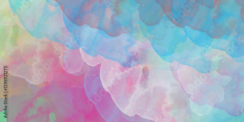 Abstract pastel colors watercolor background. Textured abstract bright watercolor stains background. Abstract artistic background print decorative art design wallpaper painting.