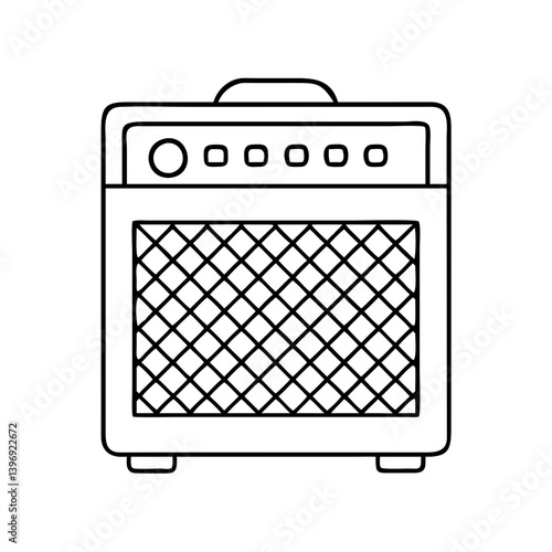 guitar amp icon, guitar amp vector illustration-simple illustration of guitar amp, perfect for guitar amp logos and icons