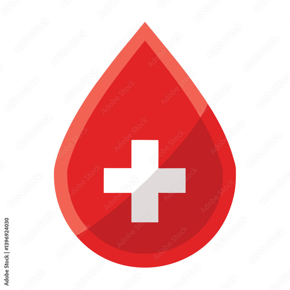 medical blood drop icon on white background medical blood drop icon on white background