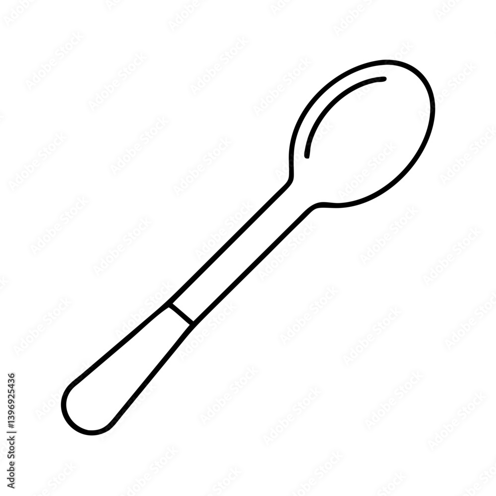 spoon icon, spoon line art - simple line art of spoon, perfect for spoon logos and icons spoon icon, spoon line art - simple line art of spoon, perfect for spoon logos and icons