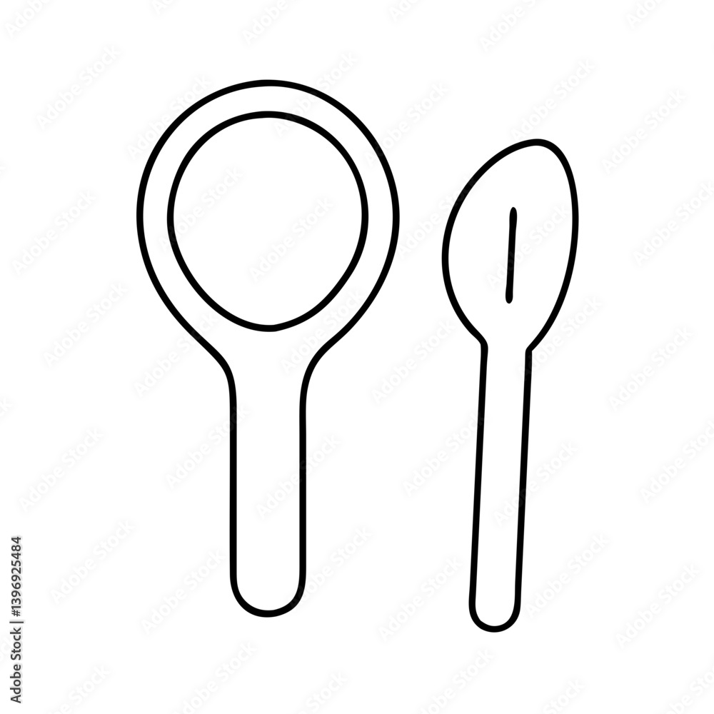 spoon icon, spoon line art - simple line art of spoon, perfect for spoon logos and icons spoon icon, spoon line art - simple line art of spoon, perfect for spoon logos and icons