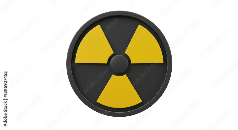 Fototapeta premium Isolated Radiation Symbol