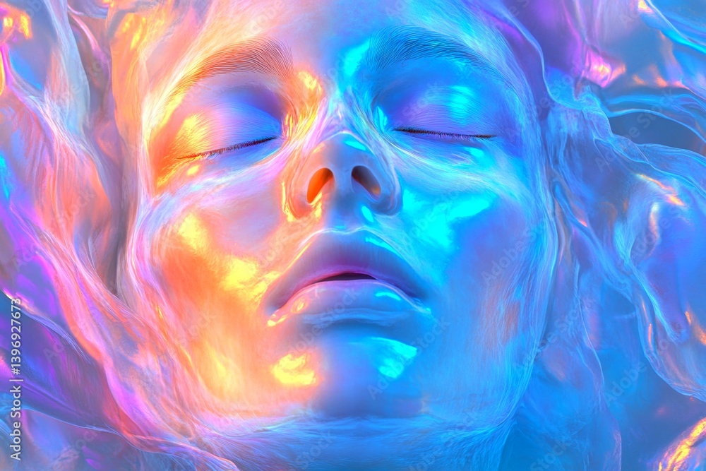Suffering alone. Pain of disorder - facial pain: abstract image of physical state. Metaphorical facial pain awareness of a disorder and suffering. Feeling bad. Struggling with pain. Suffering alone. Pain of disorder - facial pain: abstract image of physical state. Metaphorical facial pain awareness of a disorder and suffering. Feeling bad. Struggling with pain.