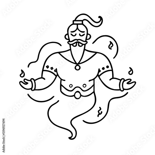 djinn icon, djinn vector illustration-simple illustration of djinn, perfect for djinn logos and icons