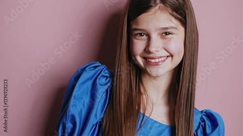 The Girl in Blue Dress