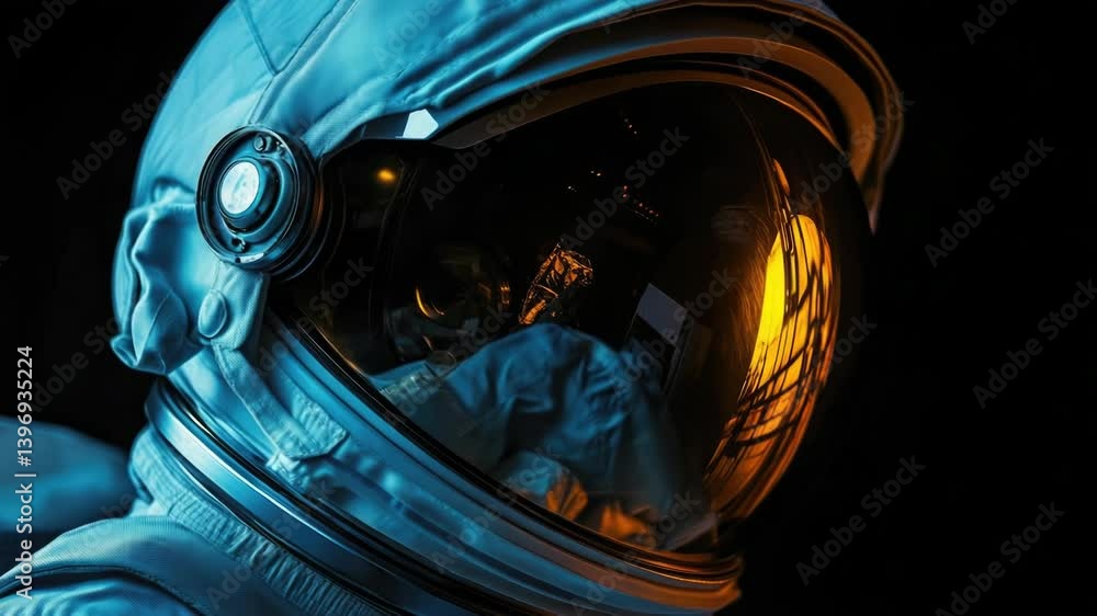 Astronaut in protective gear, ready for space exploration. Astronaut in protective gear, ready for space exploration.