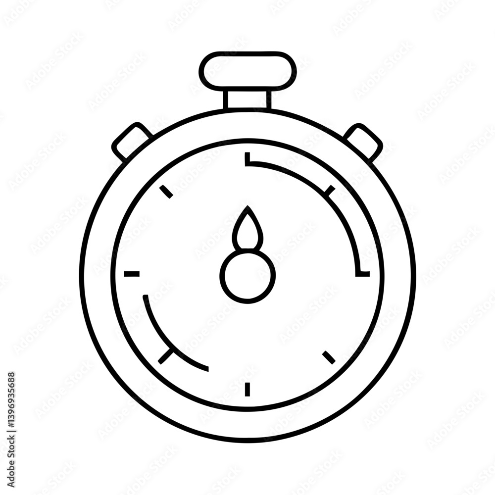 stopwatch icon, stopwatch line art - simple line art of stopwatch, perfect for stopwatch logos and icons stopwatch icon, stopwatch line art - simple line art of stopwatch, perfect for stopwatch logos and icons
