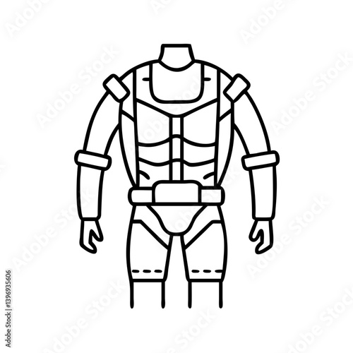 exoskeleton suit icon, exoskeleton suit vector illustration-simple illustration of exoskeleton suit, perfect for exoskeleton suit logos and icons