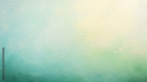 Serene Green Mist: A Dreamlike Abstract Landscape
