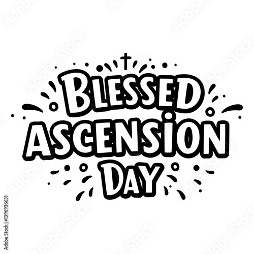 Blessed Ascension Day graphic