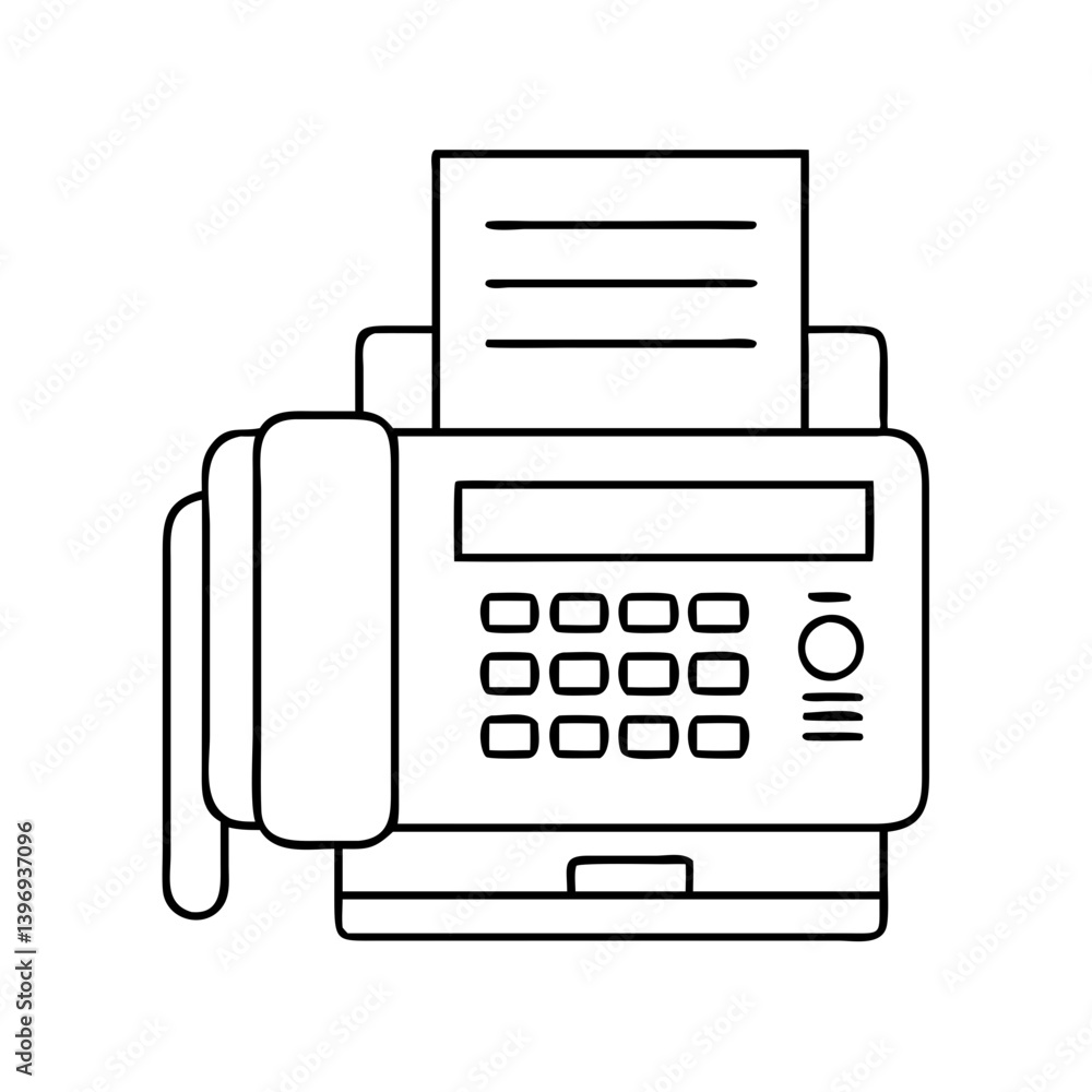 fax machine icon, fax machine vector illustration-simple illustration of fax machine, perfect for fax machine logos and icons fax machine icon, fax machine vector illustration-simple illustration of fax machine, perfect for fax machine logos and icons