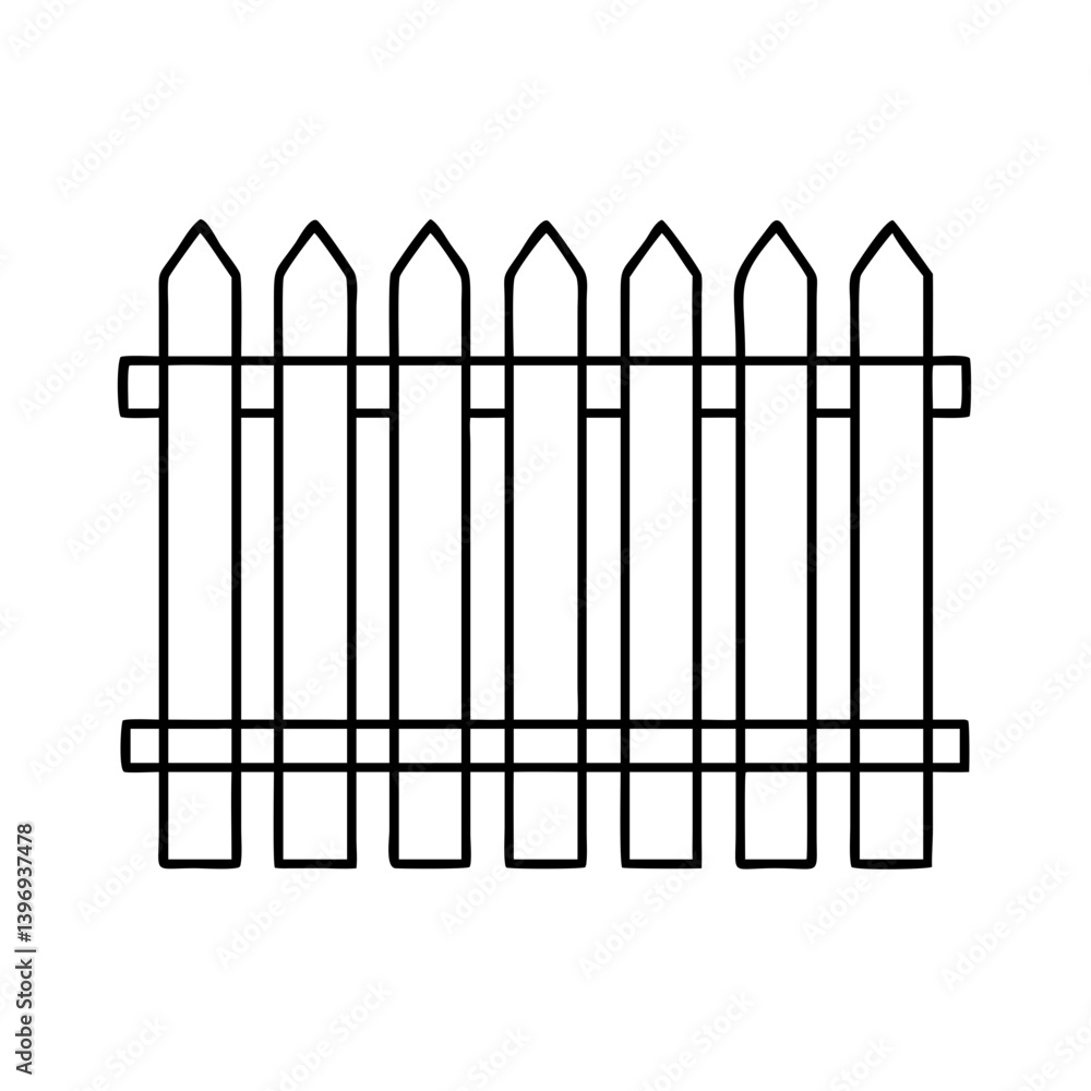 fence icon, fence vector illustration-simple illustration of fence, perfect for fence logos and icons fence icon, fence vector illustration-simple illustration of fence, perfect for fence logos and icons