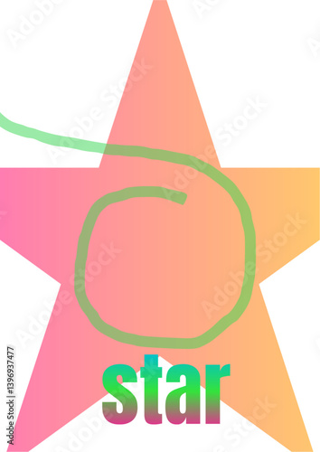 gradient star