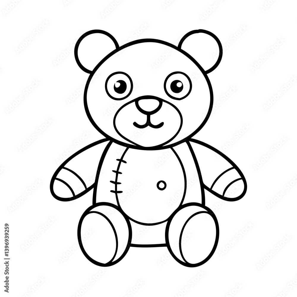 stuffedanimal icon, stuffedanimal line art - simple line art of stuffedanimal, perfect for stuffedanimal logos and icons stuffedanimal icon, stuffedanimal line art - simple line art of stuffedanimal, perfect for stuffedanimal logos and icons