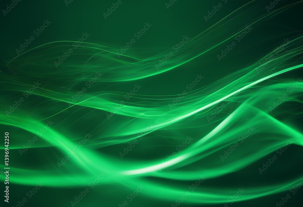 abstract wave gradient movement moving background light speed glowing futuristic green neon vector high backdrop line with