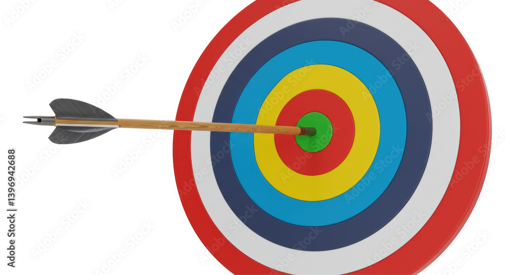 Isolated target arrow Isolated target arrow