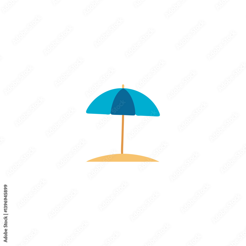 Beach Umbrella Icon Summer Vacation, Sun Protection, Coastal Relaxation, Tropical Paradise, Seaside Design Element Beach Umbrella Icon Summer Vacation, Sun Protection, Coastal Relaxation, Tropical Paradise, Seaside Design Element
