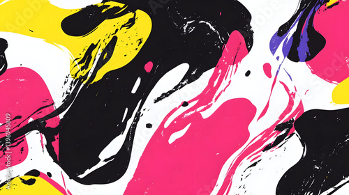 Abstract Swirls: Bold Colors Dance