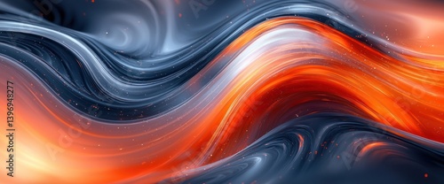 Wallpaper Mural Abstract swirling colors Torontodigital.ca