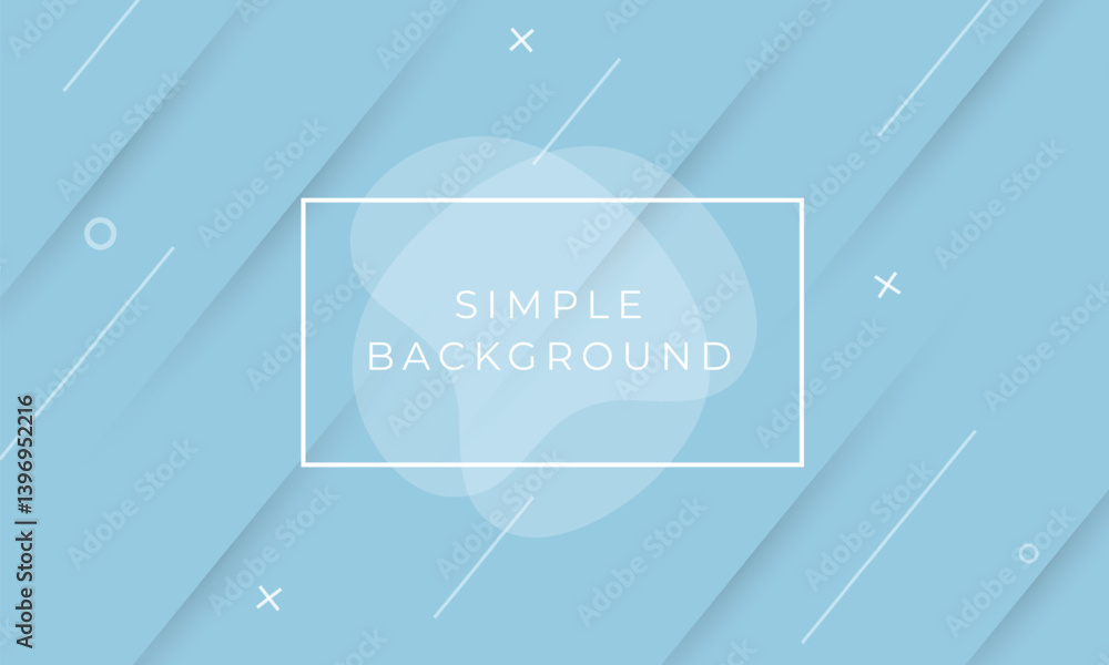 Fototapeta premium Simple Elegance in Design, Light Blue Background with Geometric Accents Embodies Minimalist Charm