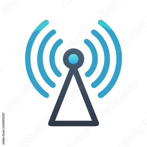Antenna Wave Icon Vector Design