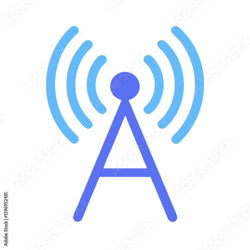 Antenna Wave Icon Vector Design