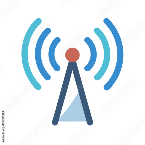 Antenna Wave Icon Vector Design