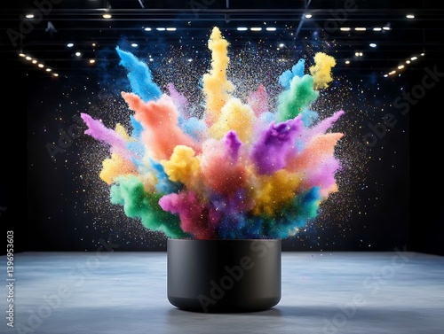 Wallpaper Mural Colorful Explosion in a Pod Torontodigital.ca