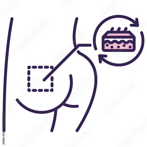 Skin Grafting Icon