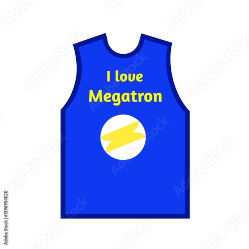 Tablou pe pânză t shirt design with text i like megatron. Vector illustration