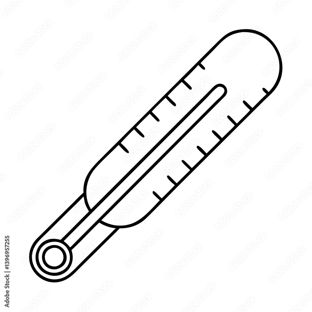 thermometer icon, thermometer line art - simple line art of thermometer, perfect for thermometer logos and icons thermometer icon, thermometer line art - simple line art of thermometer, perfect for thermometer logos and icons