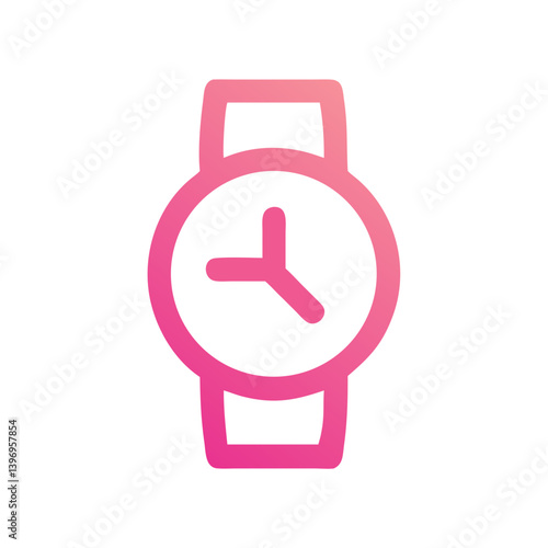 Stylish Watch Icon Vector Illustration