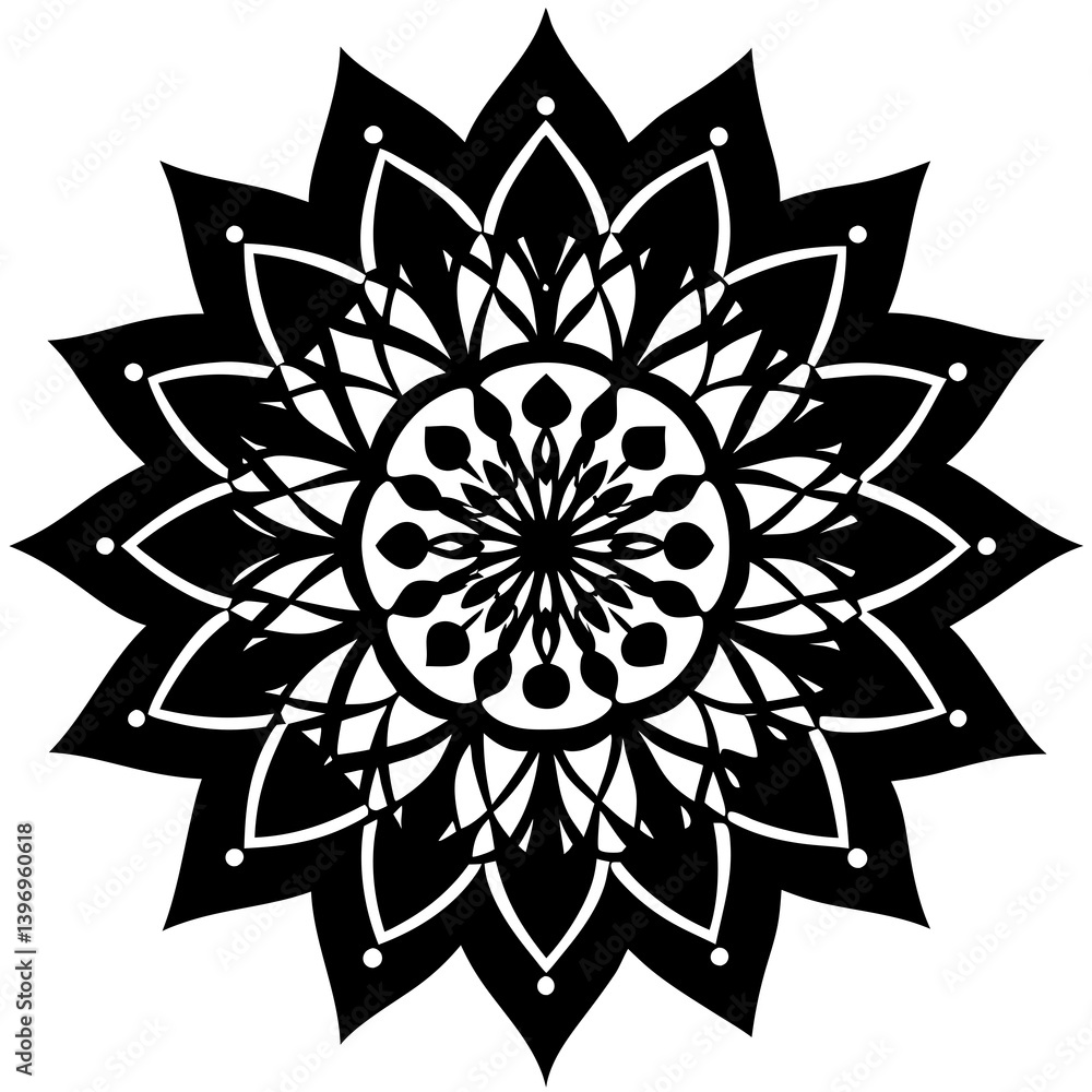 mandala design silhouette mandala design silhouette