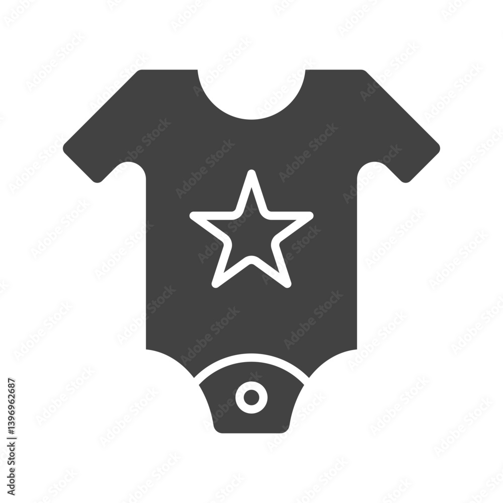 Baby Shirt icon vector image. Suitable for mobile apps, web apps and print media. Baby Shirt icon vector image. Suitable for mobile apps, web apps and print media.