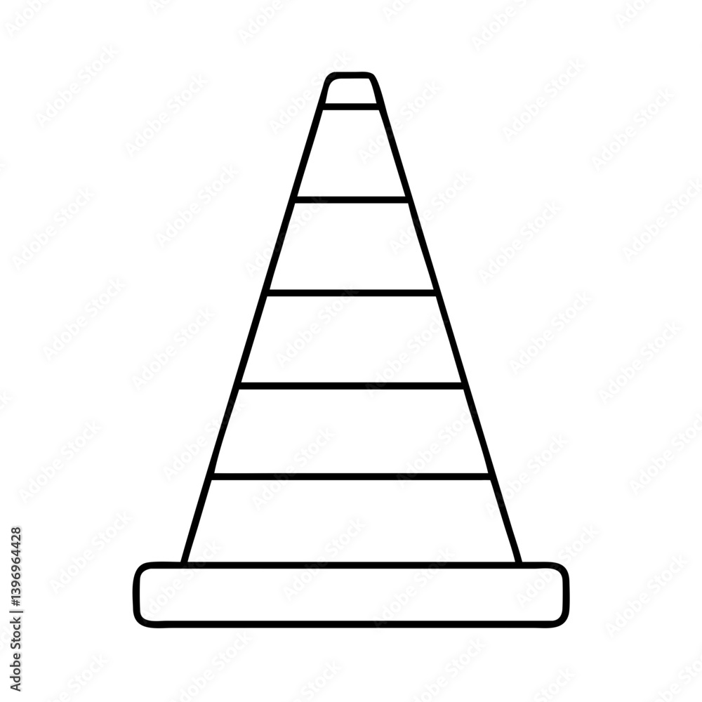 trafficcone icon, trafficcone line art - simple line art of trafficcone, perfect for trafficcone logos and icons trafficcone icon, trafficcone line art - simple line art of trafficcone, perfect for trafficcone logos and icons
