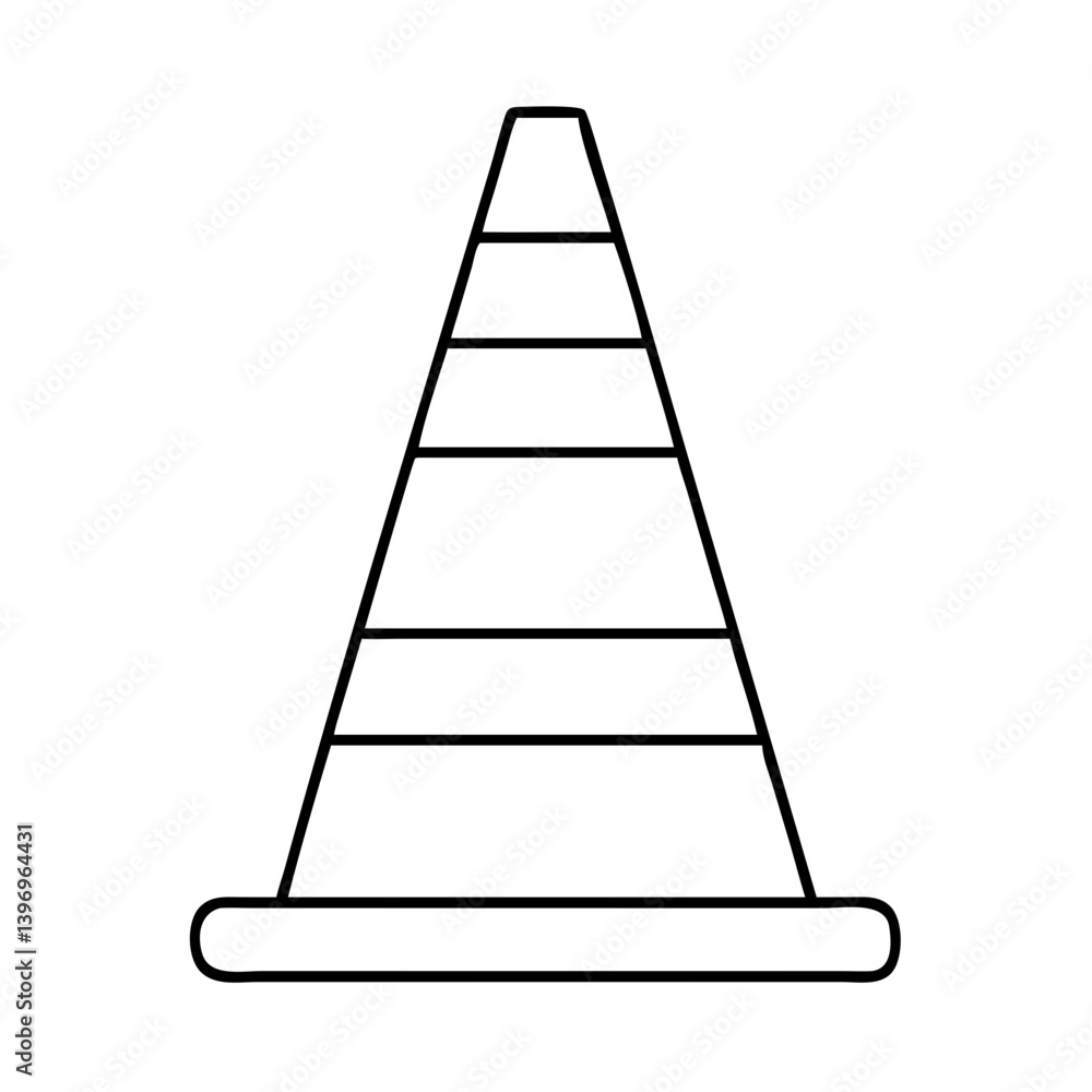 trafficcone icon, trafficcone line art - simple line art of trafficcone, perfect for trafficcone logos and icons trafficcone icon, trafficcone line art - simple line art of trafficcone, perfect for trafficcone logos and icons