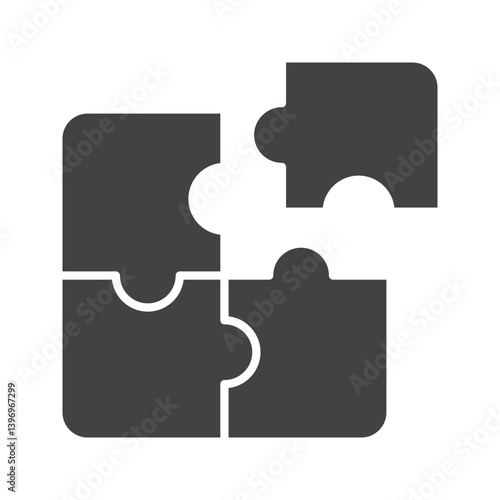 Puzzle Piece icon vector image. Suitable for mobile apps, web apps and print media.
