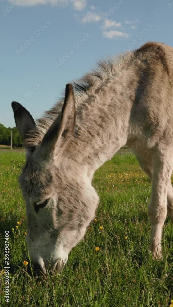 donkey in a field donkey in a field