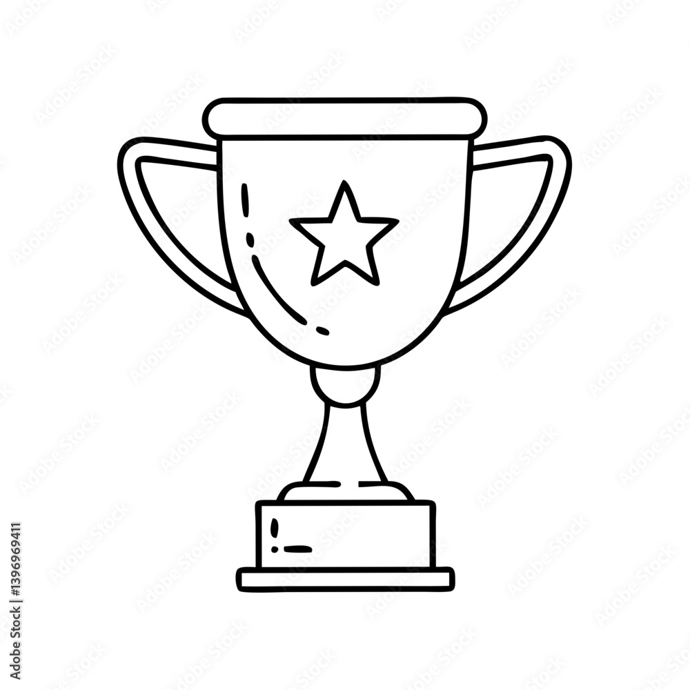 trophy icon, trophy line art - simple line art of trophy, perfect for trophy logos and icons trophy icon, trophy line art - simple line art of trophy, perfect for trophy logos and icons