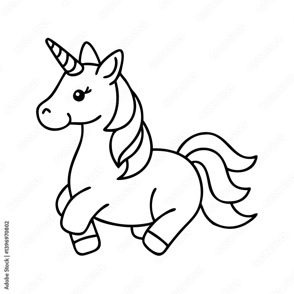 unicorn icon, unicorn line art - simple line art of unicorn, perfect for unicorn logos and icons unicorn icon, unicorn line art - simple line art of unicorn, perfect for unicorn logos and icons
