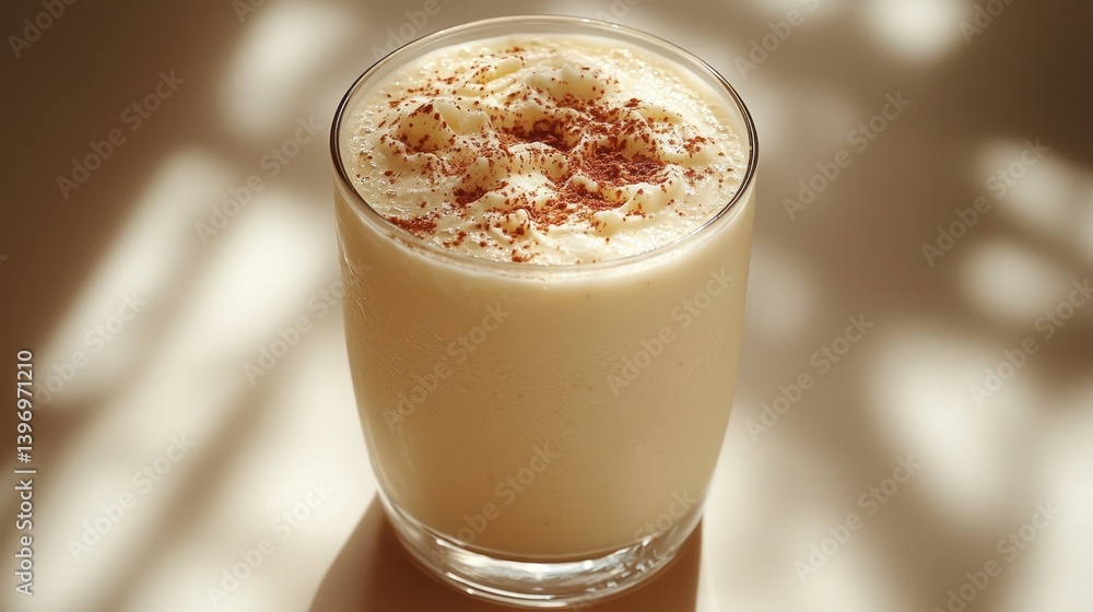Creamy, light-brown smoothie Creamy, light-brown smoothie