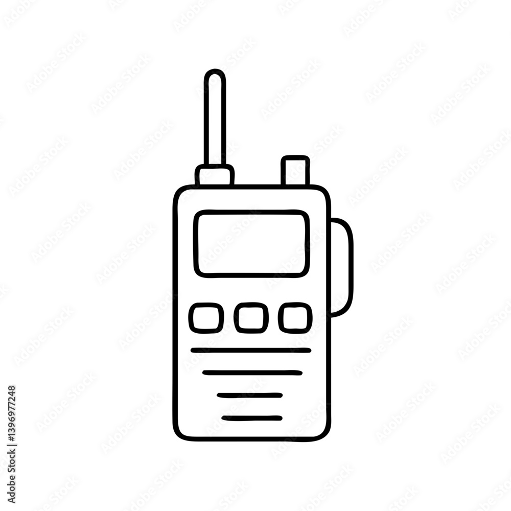 walkietalkie icon, walkietalkie line art - simple line art of walkietalkie, perfect for walkietalkie logos and icons walkietalkie icon, walkietalkie line art - simple line art of walkietalkie, perfect for walkietalkie logos and icons
