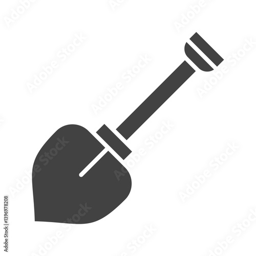 Spade and Shovel icon vector image. Suitable for mobile apps, web apps and print media.