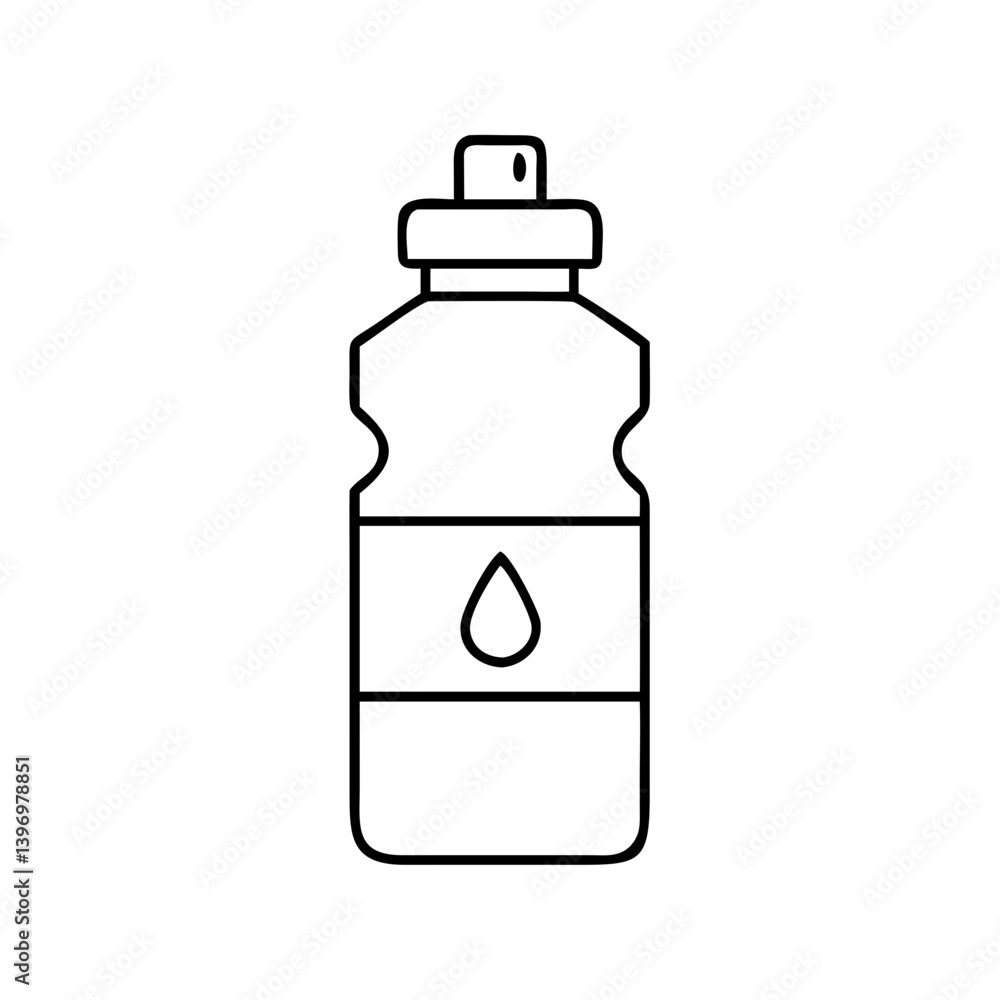waterbottle icon, waterbottle line art - simple line art of waterbottle, perfect for waterbottle logos and icons waterbottle icon, waterbottle line art - simple line art of waterbottle, perfect for waterbottle logos and icons
