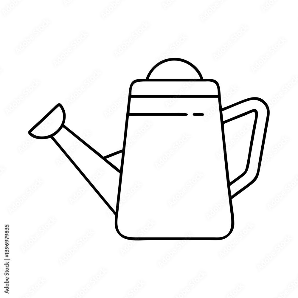 wateringcan icon, wateringcan line art - simple line art of wateringcan, perfect for wateringcan logos and icons wateringcan icon, wateringcan line art - simple line art of wateringcan, perfect for wateringcan logos and icons