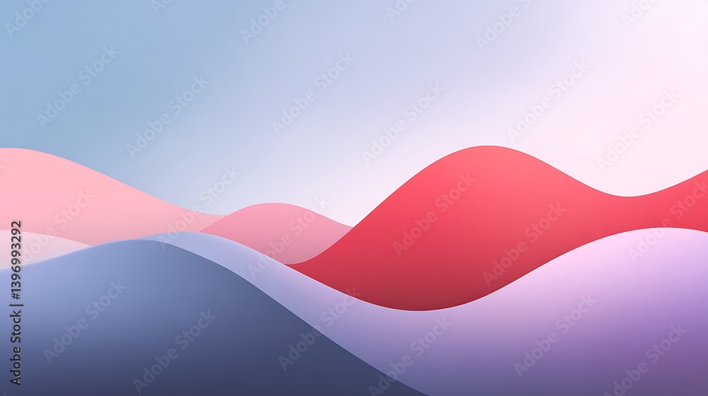 Soft Colorful Waves in Gentle Pastel Shades Creating a Serene and Calming Abstract Background Soft Colorful Waves in Gentle Pastel Shades Creating a Serene and Calming Abstract Background