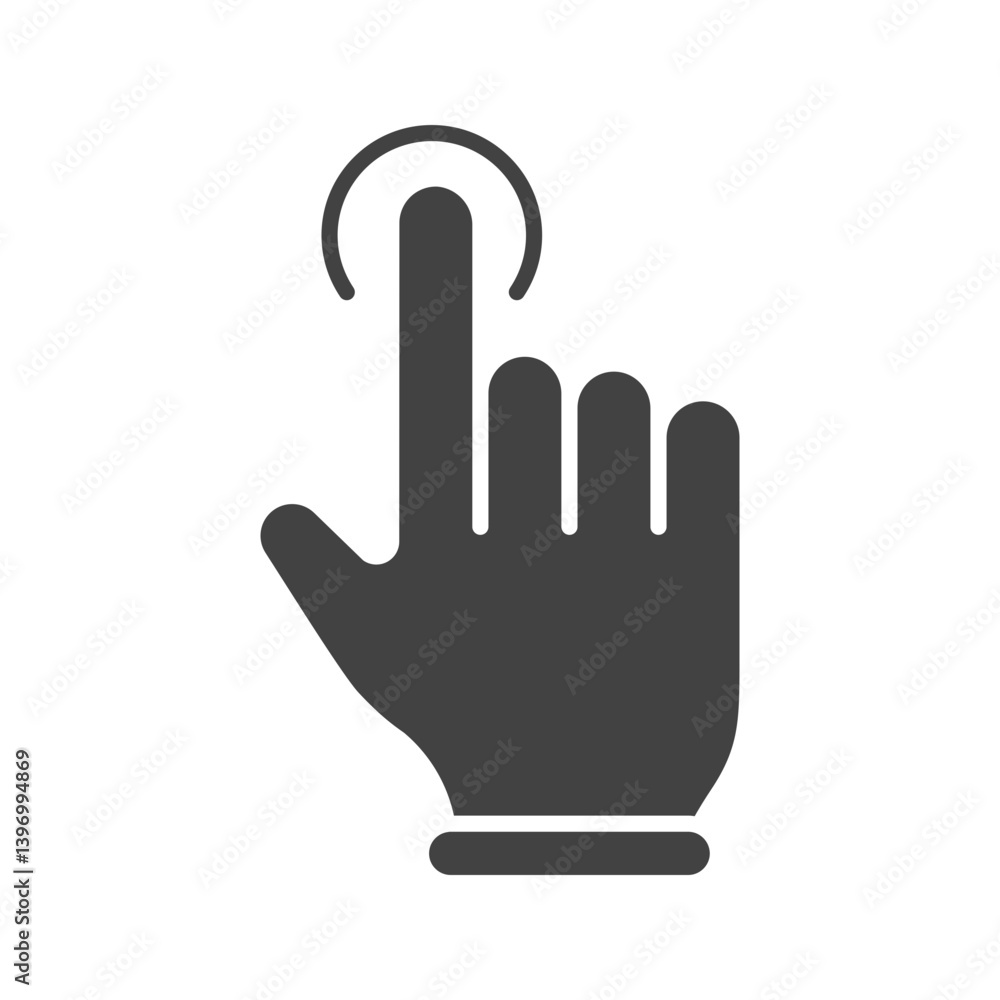 Tap icon vector image. Suitable for mobile apps, web apps and print media. Tap icon vector image. Suitable for mobile apps, web apps and print media.