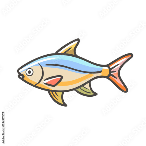 congo tetra fish icon, congo tetra fish vector illustration-simple illustration of congo tetra fish, perfect for congo tetra fish logos and icons