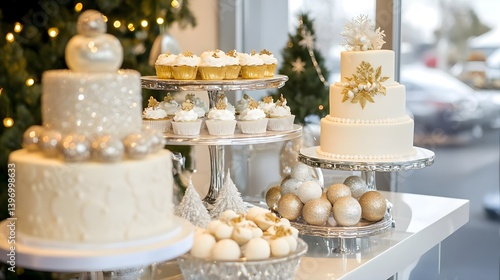 Wallpaper Mural Beautifully Decorated Wedding Dessert Table with Elegant Treats Torontodigital.ca